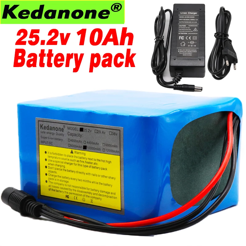 

100% 24V 10Ah 6S5P 18650 li-ion battery pack 25.2v 10000mAh electric bicycle moped /electric/lithium ion battery pack+2A Charger