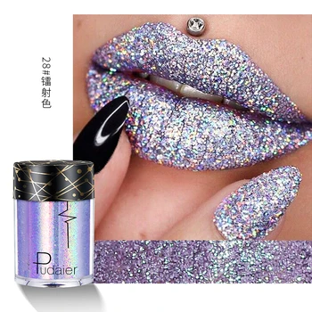 

Pudaier Sexy Matte Lipstick Metallic Lip Gloss Diamond Waterproof Liquid Lipgloss Lip Makeup LIPSTICK Long Lasting
