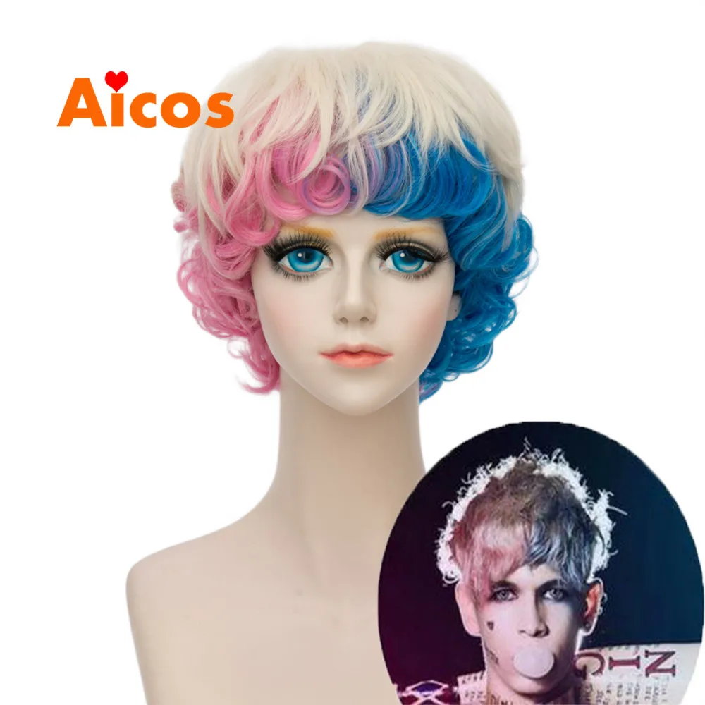 Free shipping Movie Suicide Squad Harleen Quinzel Harley Quinn Gradient  Cosplay Wigs turn Male version short party wigs|cosplay wig|party wigwigs  free shipping - AliExpress