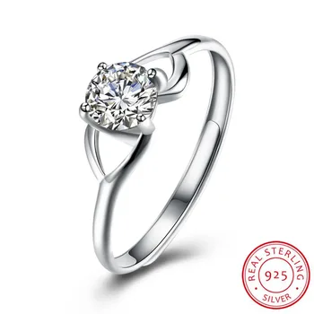 

925 Sterling Silver Ring Jewelry Women Silver Ring 925 Stamp Elegant Wedding Engagement Bague For Lady Bijoux Fashion Trend Ring