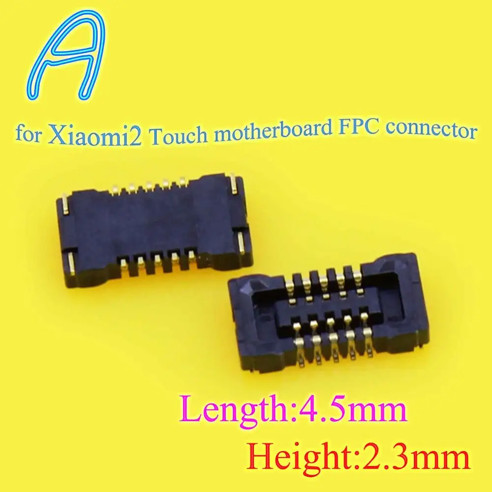 2 шт. абсолютно ЖК FPC разъем/сенсорная материнская плата FPC разъем/дисплей материнская плата FPC для Xiaomi 2/3/4/Note для Redmi Note - Цвет: A