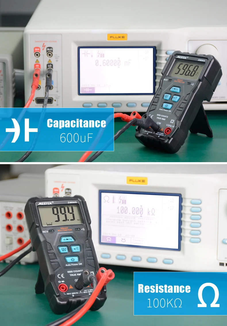 MESTEK DM90S высокоскоростной Полный Интеллектуальный мультиметр NCV True RMS цифровой автоматический анти-сжигание Портативный Универсальный мультиметр