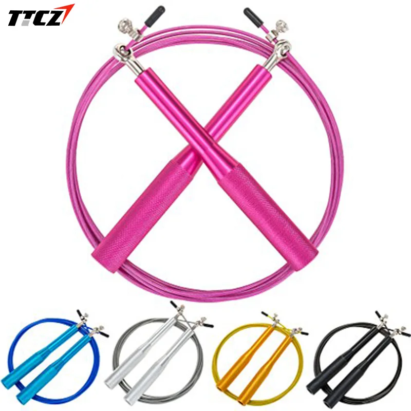 High Speed Jump Rope Ball Bearing Head Adjustable Metal handle jump