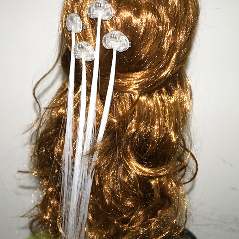 Flash Light Up Blue Hair Braid Clip Hairpin For Class party Concert Wedding Celebration glow In The Dark In Toy party supplies
