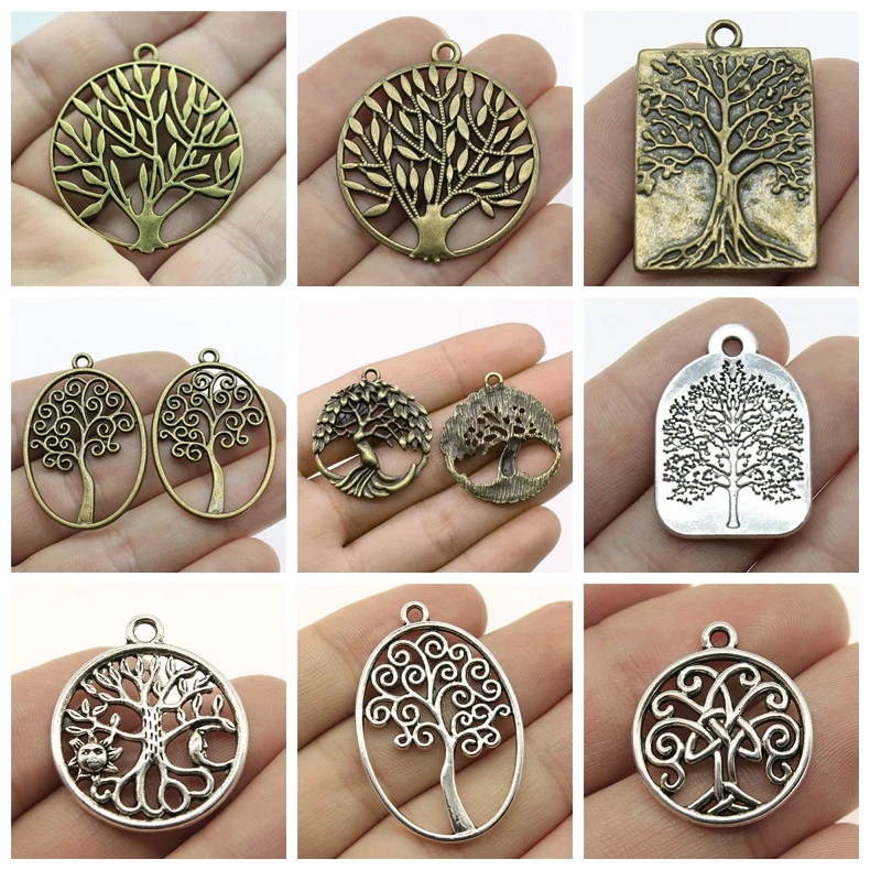 

Mix Charms Tree Of Life Pendant For Jewelry Making Diy Craft Supplies Life Tree Charm Accessories Diy Jewelry Findings
