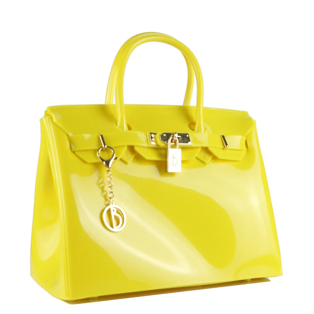 

Large Size Women Plastic Jelly Handbags Designer Girls Fashion Candy Color Shoulder Bags Waterproof PVC Beach Bags Summer Beach
