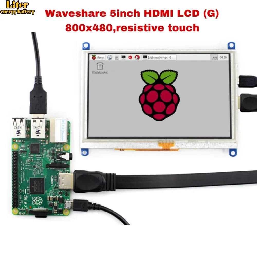 5 дюймов 800x480 резистивный сенсорный ЖК-экран интерфейс HDMI поддержка Raspberry Pi BB Black