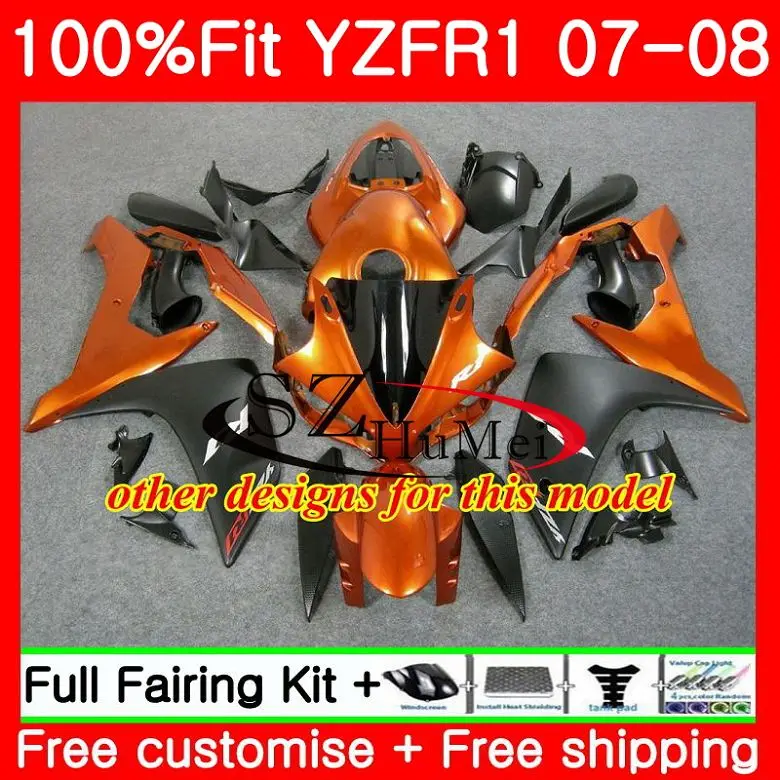 Инъекции комбинезоны для YAMAHA YZF R1Cowling белый YZF 1000 R 1 07 08 64SH21 YZF1000 YZFR1 07 08 YZF-1000 YZF-R1 2007 2008 обтекатель