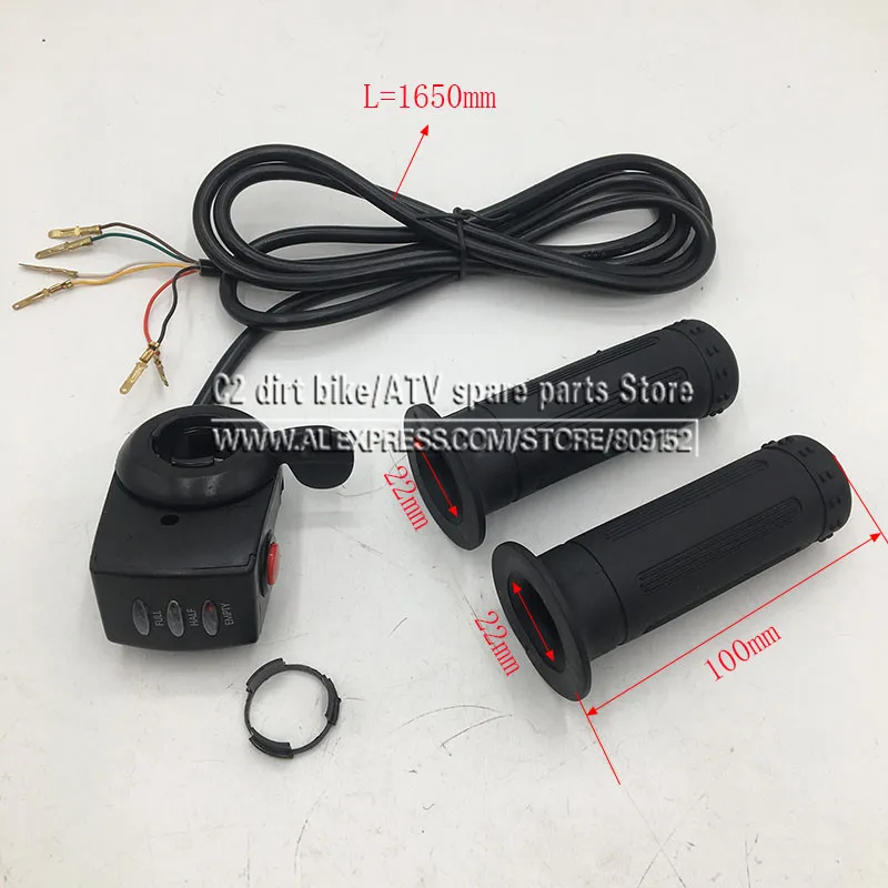 24 V/36 V/48 V E-bike ускорение большим пальцем рукоятка для руля газа Твист дроссельной заслонки электрический скутер велосипед ускорение большим пальцем ручки