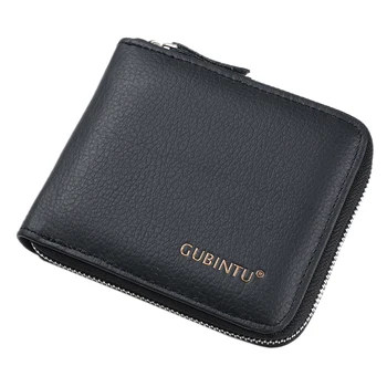 

5pcs( GUBINTU Euro Stylish Zipper Purse Cortex Wallet Men, Mens Wallets Famous Brand Mens Wallet with Coin Pocket