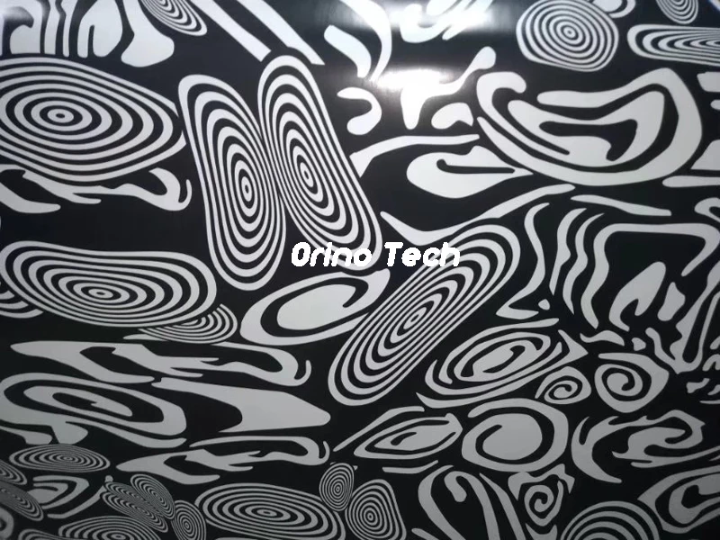 Black White Camouflage Vinyl Wrap Film-4