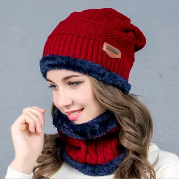 Balaclava sombrero bufanda cuello más caliente invierno sombreros para hombres mujeres skullies gorros warm fleece Cap 6 colores