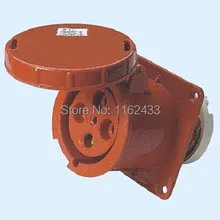 125A 3 P E 4 pin 380-415 В IP67 344 Трехфазная система водонепроницаемыми промышленных скрытого монтажа разъем
