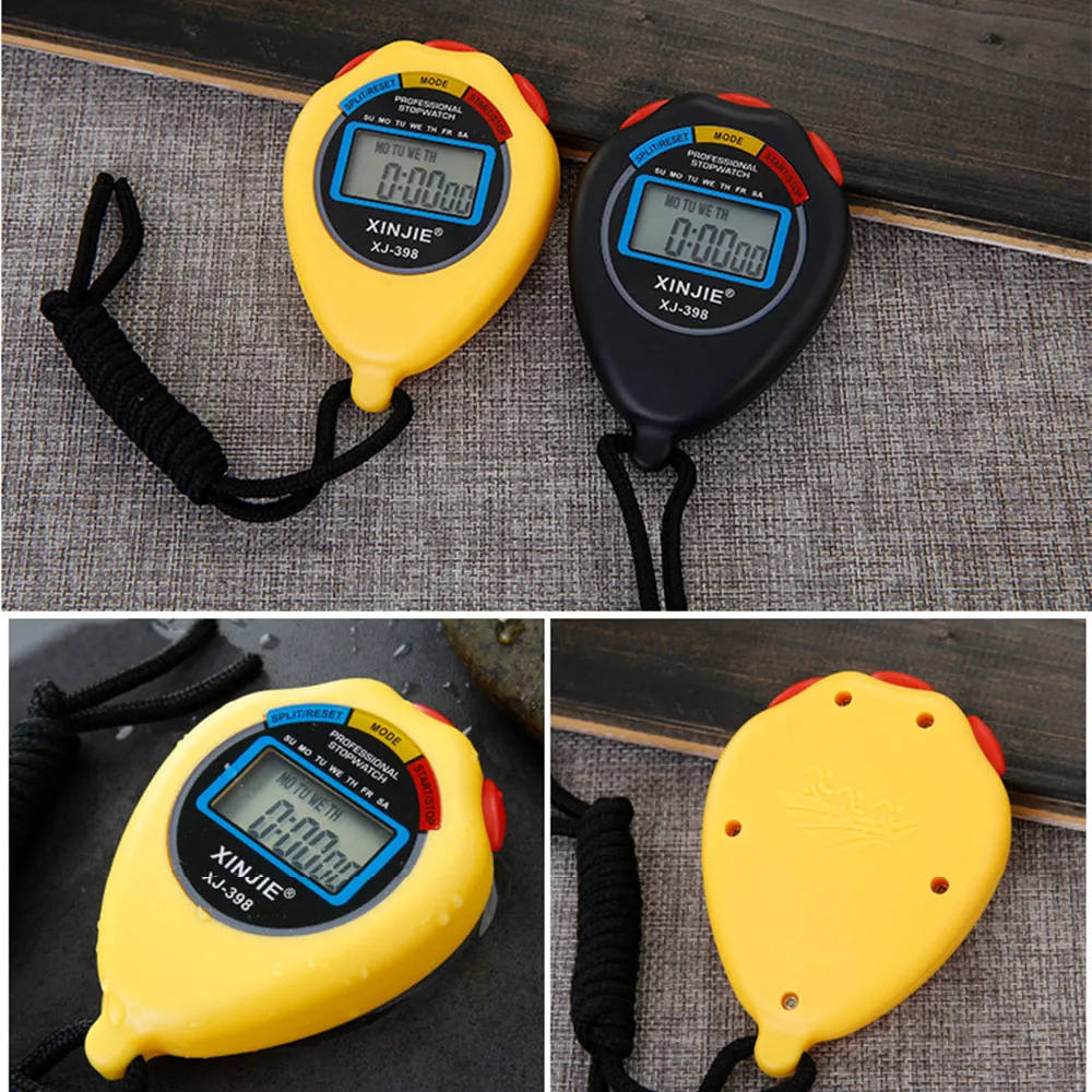 

Professional Sports Stopwatch Digital Handheld LCD Chronograph Sports Stopwatch Professional Speed Timer Stop Watch Running ski