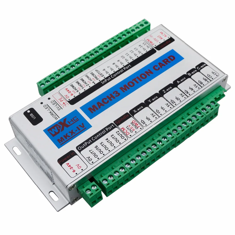 Mach3 USB 400 кГц 4 оси с ЧПУ интерфейс карты управления движением Breakout Driver Board