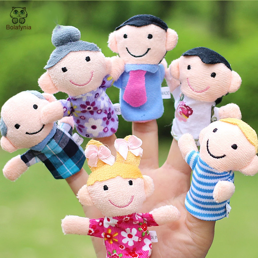 Милая семья, дедушка и дедушка, дети, пальчиковые куклы, детские плюшевые мягкие игрушки, куклы, игрушки, Рождественский подарок на день рождения