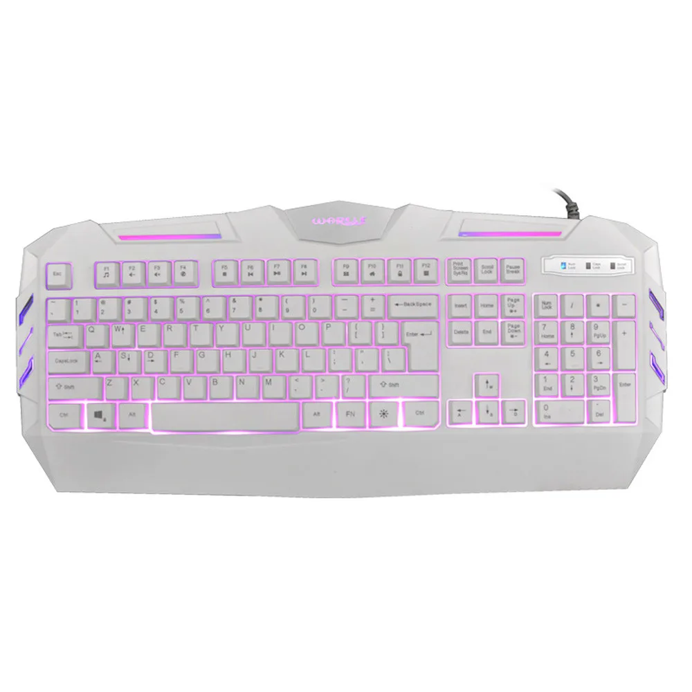 

K3 USB Wired Illuminated Colorful LED Backlight Multimedia PC Gaming Keyboard mechanical keyboard wired A30