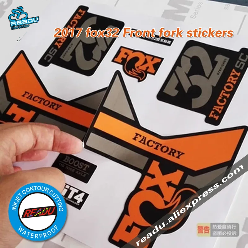 FOX 34 Float 2017 Forks Suspension Factory Decals Stickers Adhesive Orange