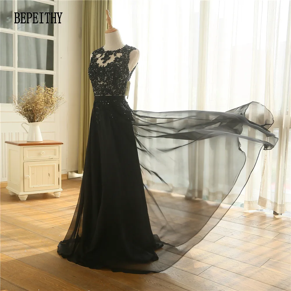 New Arrival Robe De Soiree A line Pink Chiffon Long Evening Dress Party Elegant Sexy Sheer Back Real Image Sleeveless Prom Gown 2016 (8)