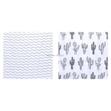 Горячее надувательство 1 шт муслиновые детские пеленки для новорожденных детские одеяла Черное и белое Марлевое банное полотенце