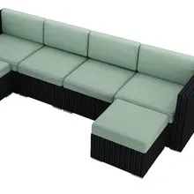 Ротанговый угловой диван 6 шт. наружный мебель модульная диван наборы