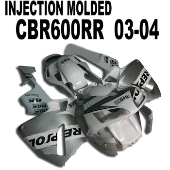 

ABS Fairings for Honda CBR600 2004 * 2003 03 04 ( Silver repsol ) Injection Fairing kits cbr600 l-01