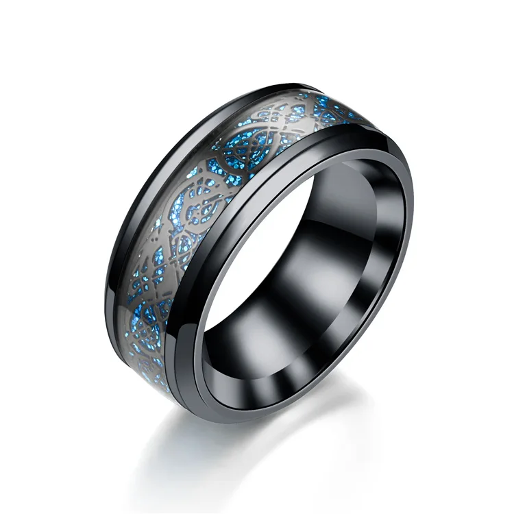 

Dragon Ring Mens Women stainless steel Jewelry Wedding Band male rings