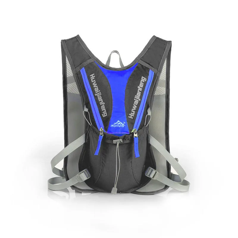 Сверхлегкий велосипедный рюкзак MTB спортивные сумки для катания на лыжах Велоспорт походная сумка для сноуборда mochila bicicleta двойная сумка на плечо для велосипеда - Цвет: blue black