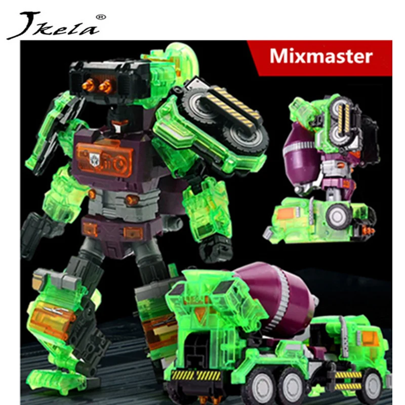 [New] NBK 1-6style Transparent Scrapper Bonecrusher Scavenger Mixmaster Ko Version Action Figures Action figure Robot Toys 