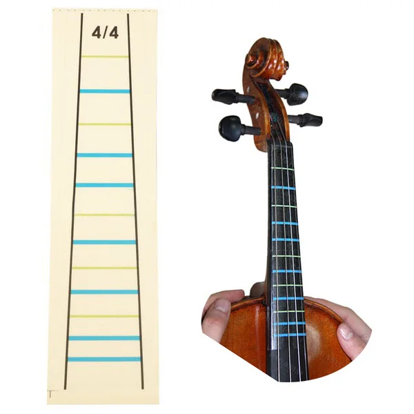 

2pcs ofXFDZ 4/4 Violin Practice Fiddle Finger Guide Sticker Violino Fingerboard Fretboard Indicator Position Marker