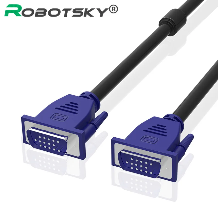 Кабель Robotsky VGA 1 5 м 1080 футов 3 10 кабель папа-папа папа P кабель-удлинитель VGA/SVGA для