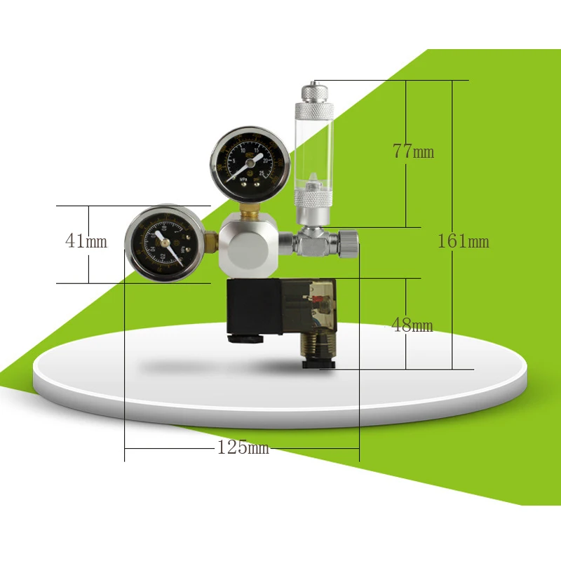 Водонепроницаемый Аквариум CO2 Регулятор G5/8 Магнитный соленоидный проверочный аквариумный клапан счетчик пузырьков инструмент для аквариума CO2 контроль 220 В