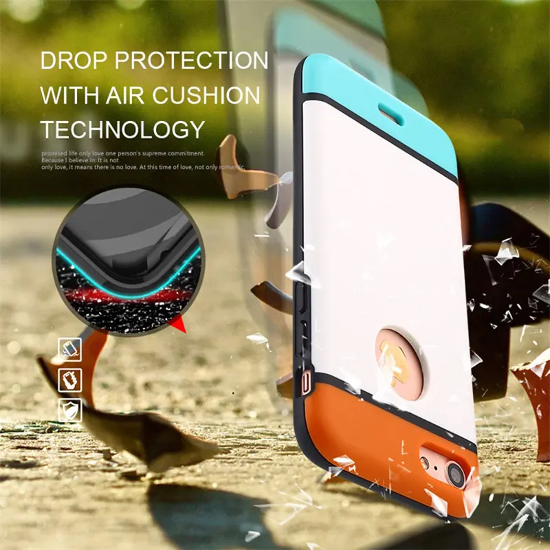 colorful case for iPhone 7 silicone &amp hard PC 2in1 material fresh candy sweet color lovely girls covers iphone 6 6S | Мобильные