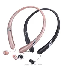 Retractable Bluetooth Headset Wireless Earphone For Mobile With Microphone Sport Stereo Earbuds For LG Samsung iPhone 7 8 Plus
