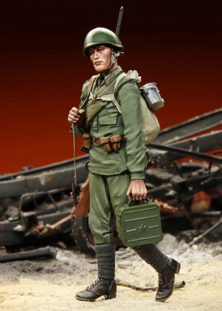 

[tuskmodel] 1 35 scale resin model figures kits soviet Soldiers 2 Stalingrad