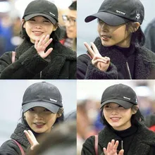 Новая корейская мода KPOP Бейсбол Кепка IU Lee Ji En хип-хоп дальнобойщик кепка мужская/wo Мужская Регулируемая Snapback шапки Прямая