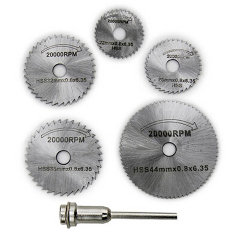 Быстрорежущий стальной ротационный инструмент Аксессуары деревообрабатывающий Циркулярный пилы лезвия набор Подходит Dremel оправки
