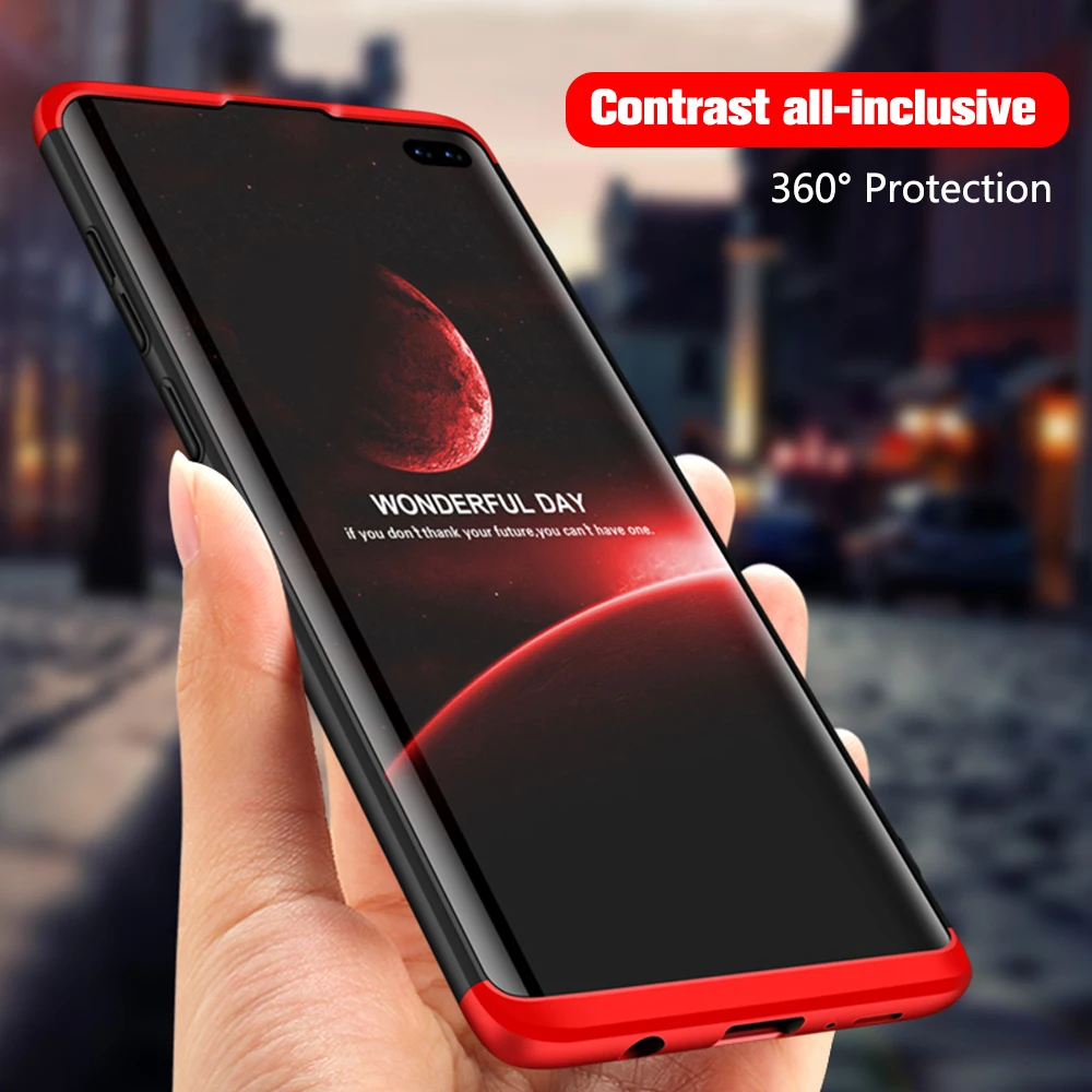 

For Samsung S10 Plus Case 360 Hard Luxury Cover For Samsung A40 A60 A70 A80 Case Coque For Samsung Galaxy NOTE 9 Case Cover