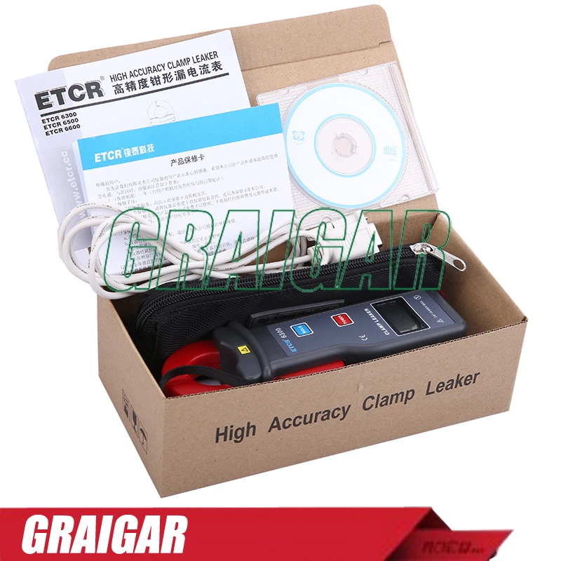 

New+Digital ETCR6300 High Accuracy Clamp Leaker With Automatic Shift