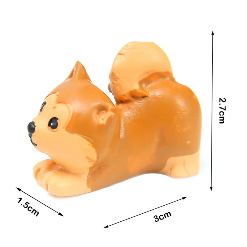 Милые мини-украшения для собак из смолы, микро Ландшафтные изделия для собак, домашний декор, миниатюрный микро гном, подарки для детей - Цвет: 07