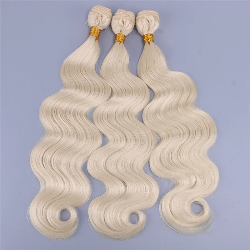 100 gram/pcs Natural black body wave hair available synthetic hair for women