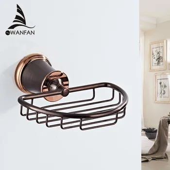 

Soap Holder Black Soap Basket Bathroom Products Solid Brass ORB Soap Dish Holder Soap Box for Bathroom Accessories 5506