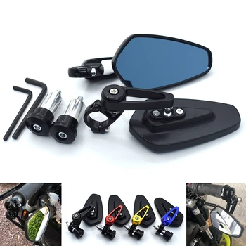 

Universal black 7/8'' 22mm motorcycle side mirror handlebar end mirror for Suzuki GSX1400 GSF650 GSX650F GSX1250 F/SA GSXR600