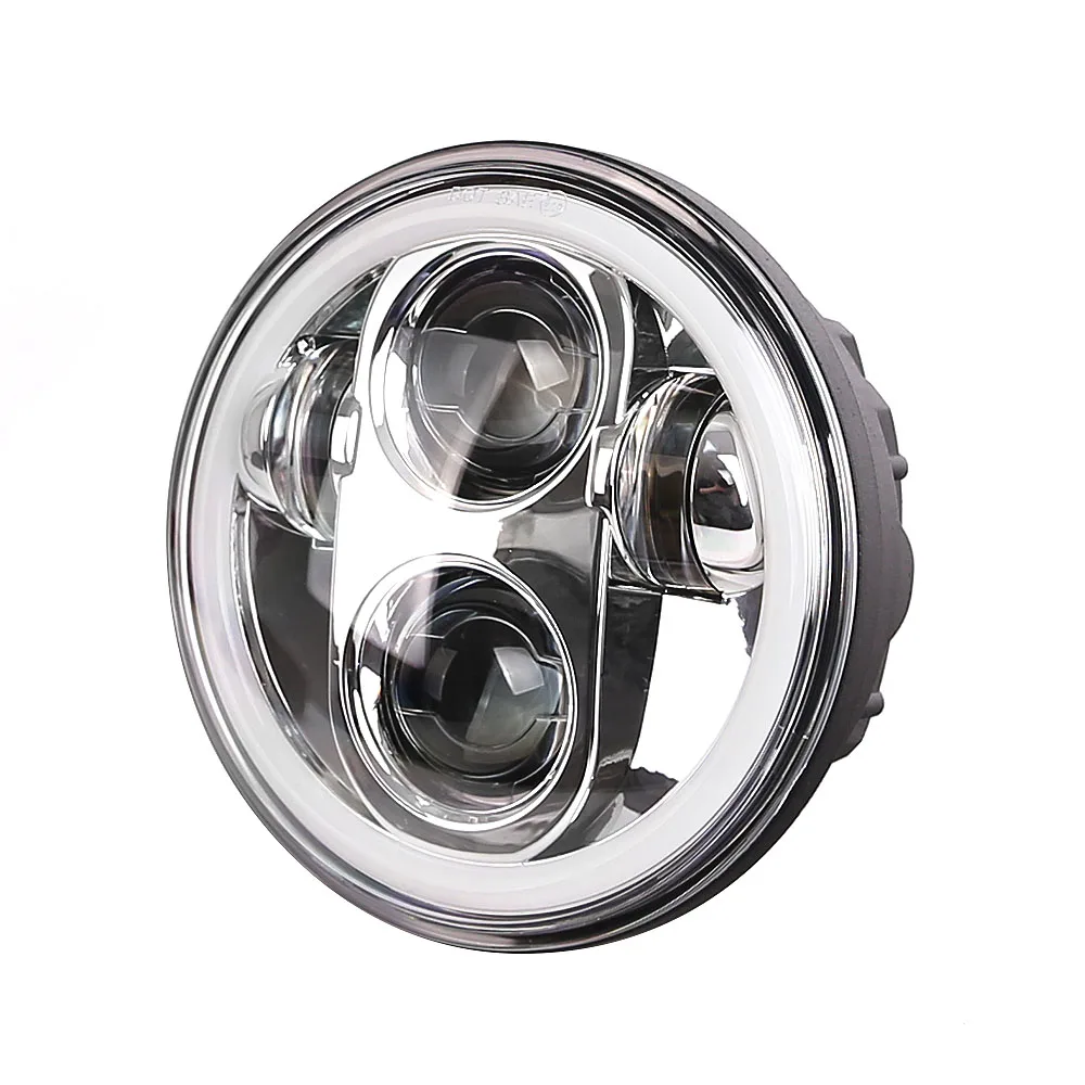 WHDZ 5 34 5.75 Inch Daymaker LED Headlight Halo with DRL for Harley Davidson Motorcycles 1pc (13)