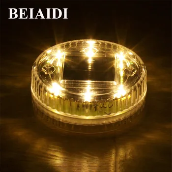 

BEIAIDI 5PCS 6LED Solar Underground Floor Buried Light Outdoor Landscape Garden Fence Pathway Floor Road Deck Lights