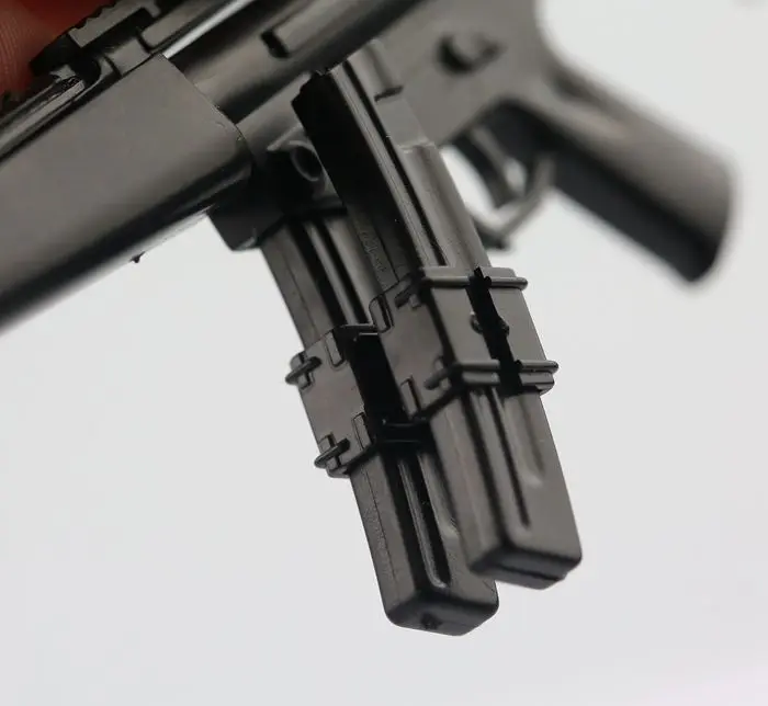 1:6 MP5 пулемет Dualclip пластиковый сборный Огнестрельный пазл модель для 1/6 солдат военное оружие строительные блоки