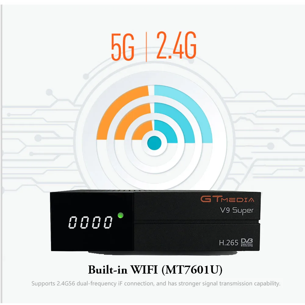 Gtmedia V9 Super TV Box Горячая продажа Испания ТВ Декодер DVB S2 спутниковйы приемник H.265/HEVC