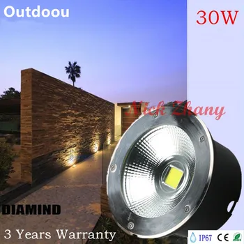 

6pcs/lot IP67,30W LED COB Underground Light Lamp,LED Recessed Light LED Flood Lights 30W Buried lights AC85-265V Free Shipping