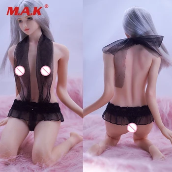 

1/6 Scale Figure Accessory Sexy Woman Clothes Lace Hanging Neck Perspective Underwear Underclothing Sets for 12 inches Figure