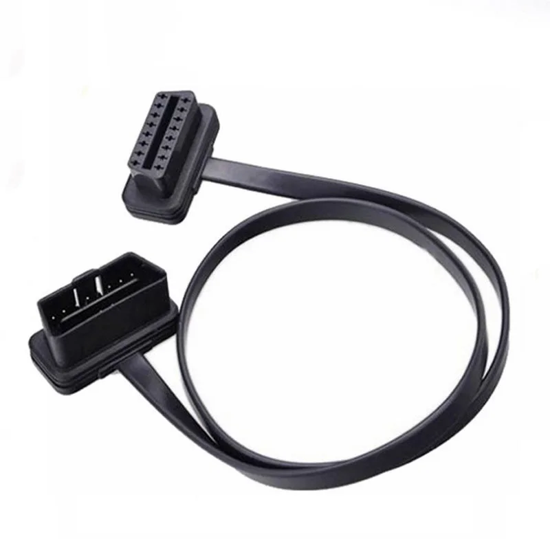 

60CM OBD II OBD2 16 Pins Male To Female Extension Cable Diagnostic Extender Cord New IJS998